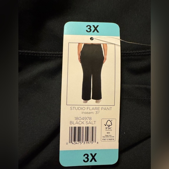 Jockey Studio Flare Yoga Pants 3 X - Picture 9 of 12